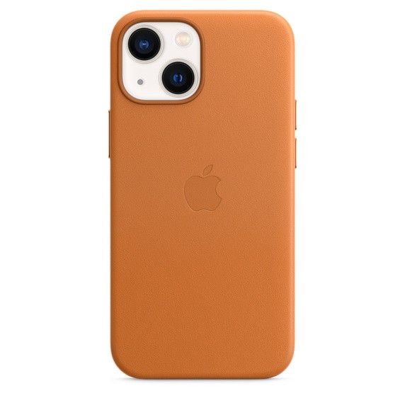 Apple iPhone 13 mini Leather MagSafe Golden Brown maciņš, apvalks mobilajam telefonam