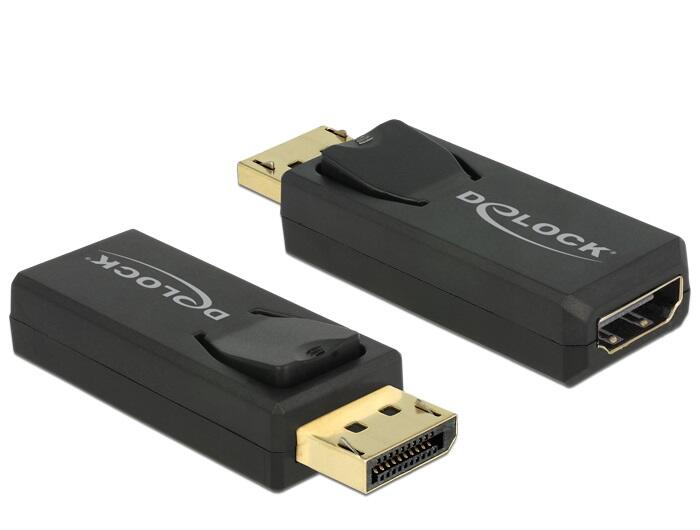 Delock Adapter Displayport 1.2 male > HDMI female 4K Active black karte