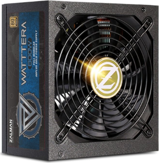 WATTTERA 800W 80 + GOLD EU ZM800-EBTII Barošanas bloks, PSU