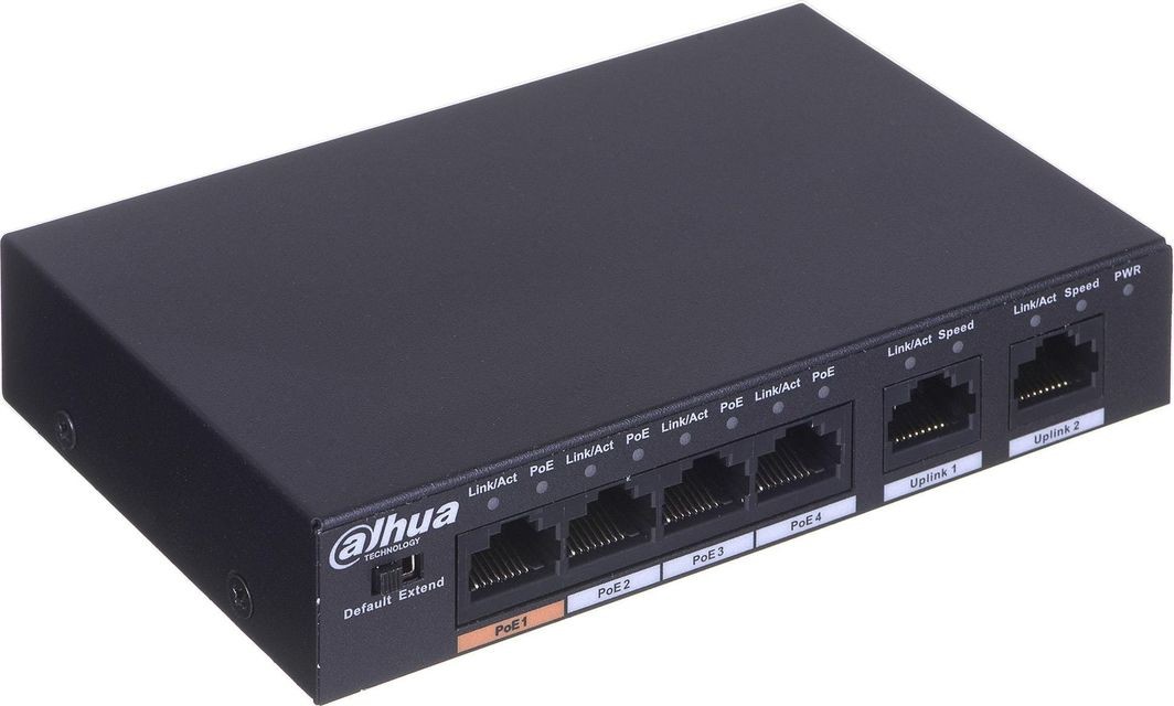 DAHUA PFS3006-4ET-60-V2 4 Port Poe Switch komutators