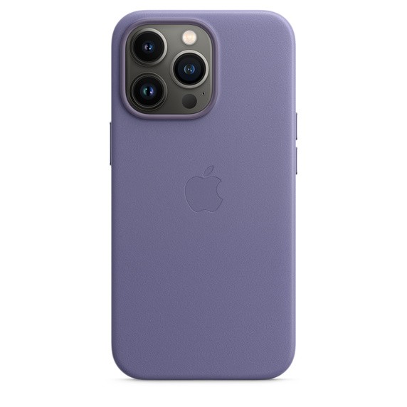 Apple iPhone 13 Pro Leather Case MagSafe - Wisteria maciņš, apvalks mobilajam telefonam