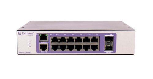 EXTREME NETWORKS 210-12P-GE2 10/100/1000BASE-T POE+ 2 1GBE 16567 (0644728165674) komutators