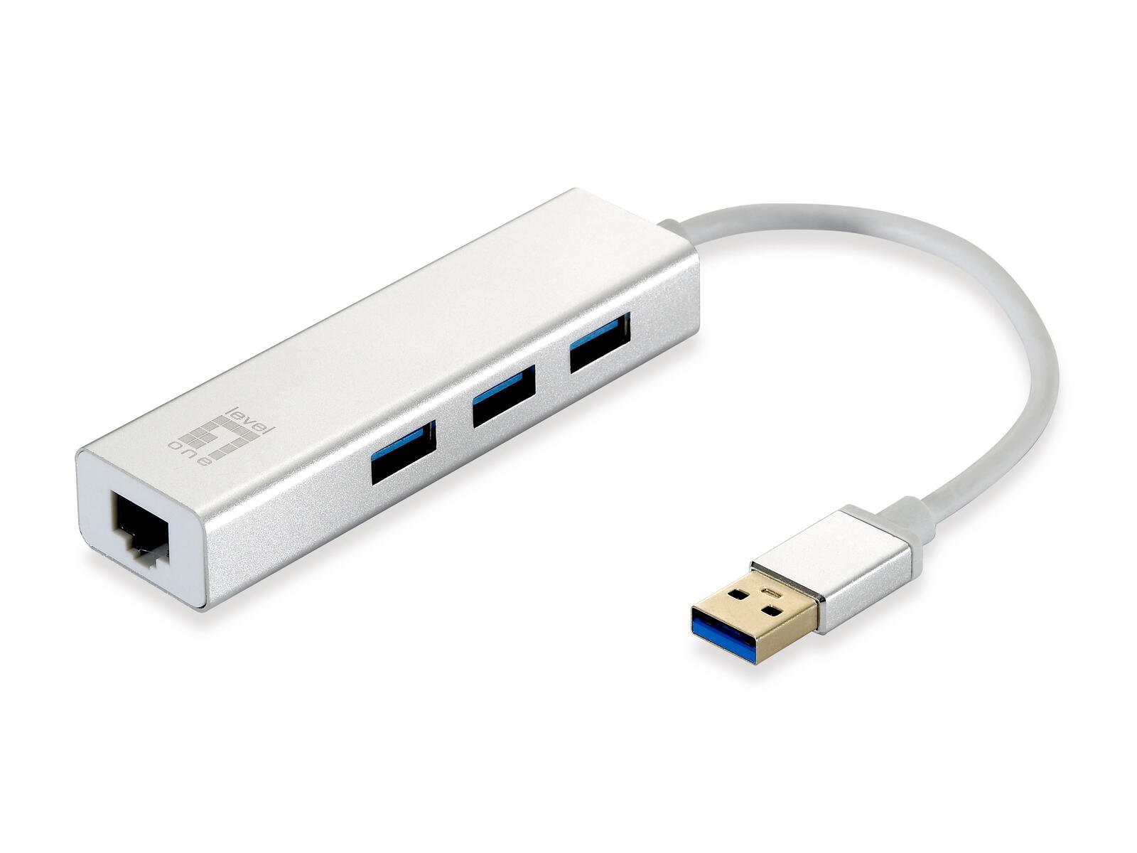 LEVELONE Netzwerkadapter USB-Hub 3-Port Wake-on-LAN adapteris