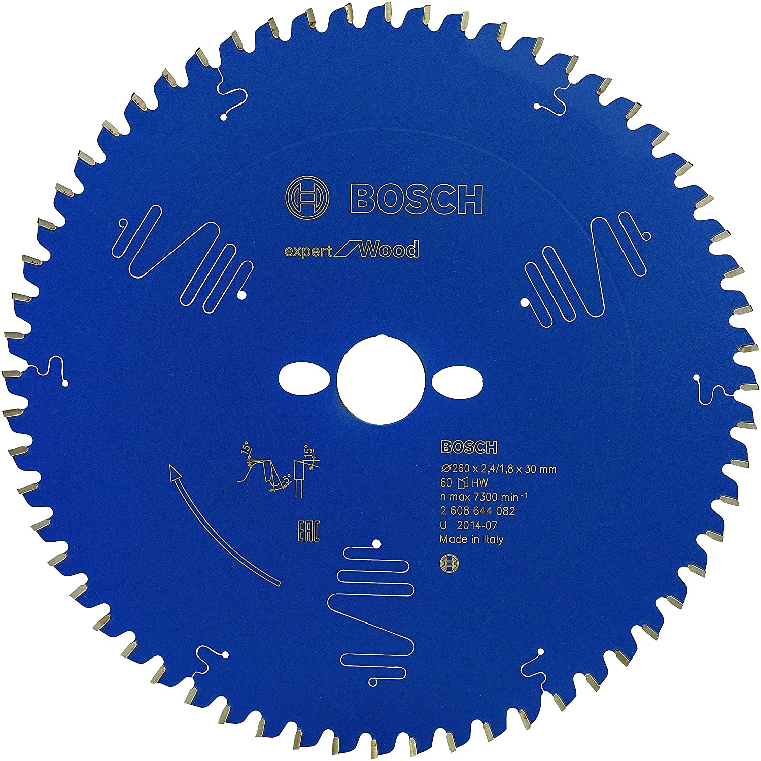 Bosch circular saw blade EX WO B 260x30-60 - 2608644082 2608644082 (3165140796484)