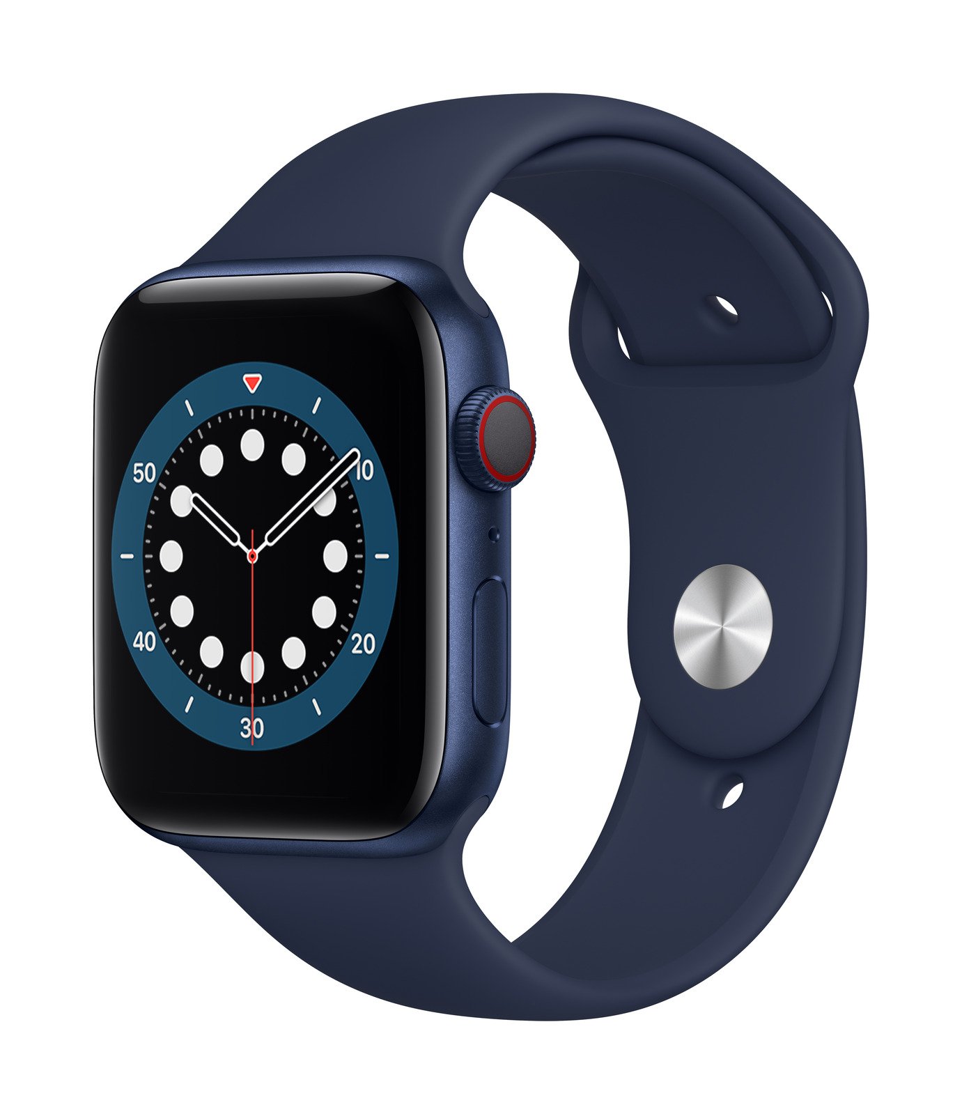 Apple Watch Series 6 GPS + Cell 44mm Blue Alu Navy Sport Band Viedais pulkstenis, smartwatch