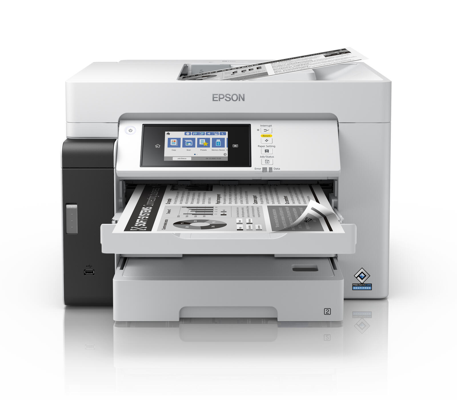 Epson EcoTank Pro ET-M16680 Tintenstrahl-Multifunktionsdrucker (3in1, Drucken, Scannen, Kopieren, USB, LAN, Wi-Fi) printeris