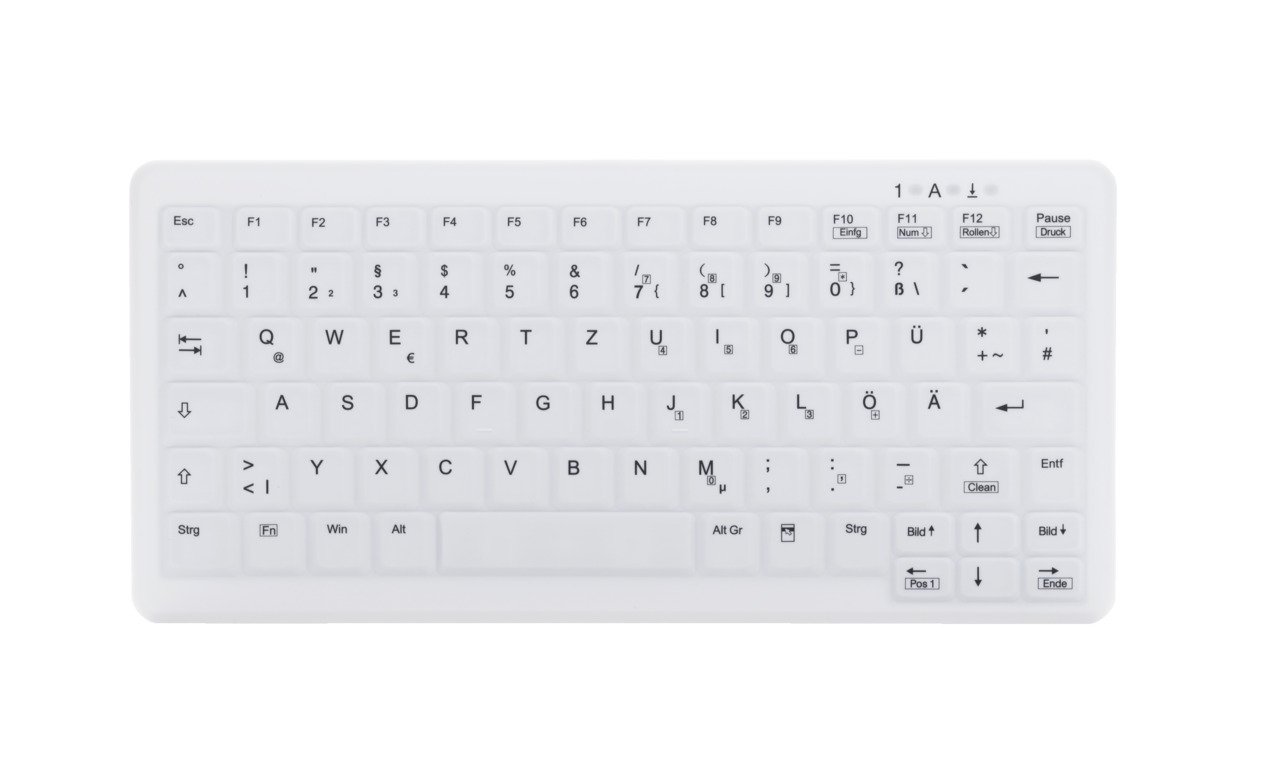 Active Key AK-C4110 Desinfizierbare Tastatur im Notebook-Design (Kabelgebunden, wischdesinfizierbar, Standard) klaviatūra