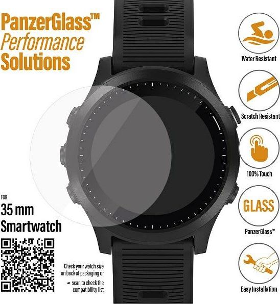 PanzerGlass Szklo hartowane 35mm Garmin/Amazfit/Emporio/Michael Kors