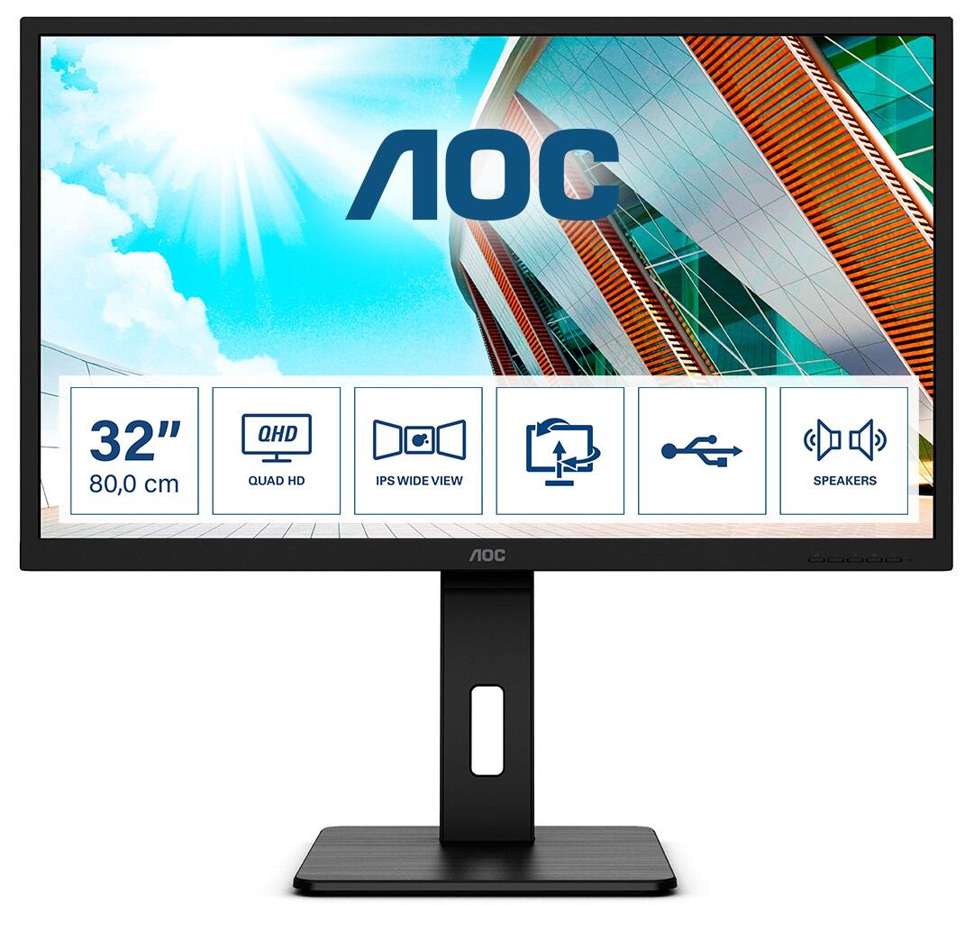 AOC Q32P2CA 31.5inch QHD Display monitors