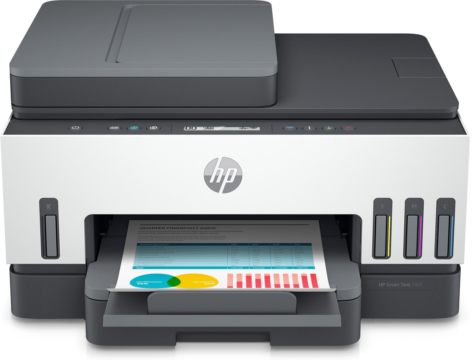 HP Smart Tank 7305e All-in-One, Print, Scan, Copy, ADF, Wireless, 35-sheet ADF; Scan to PDF; Two-sided printing printeris