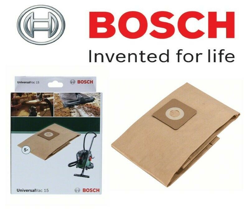 DUST BAGS FOR UNIVERSAL VAC15 BOSCH 2609256F32 aksesuārs putekļsūcējam