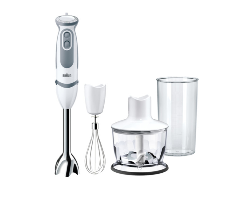 Braun MQ 5235 WH 0.5 L Cooking blender Grey, White 1000 W Mikseris