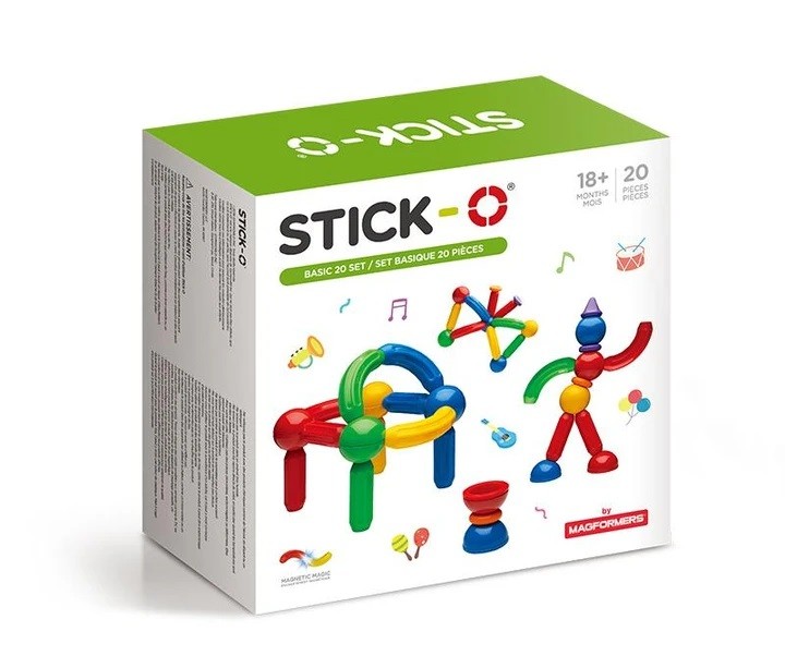 Magformers Stick-o Basic 30 pcs. konstruktors