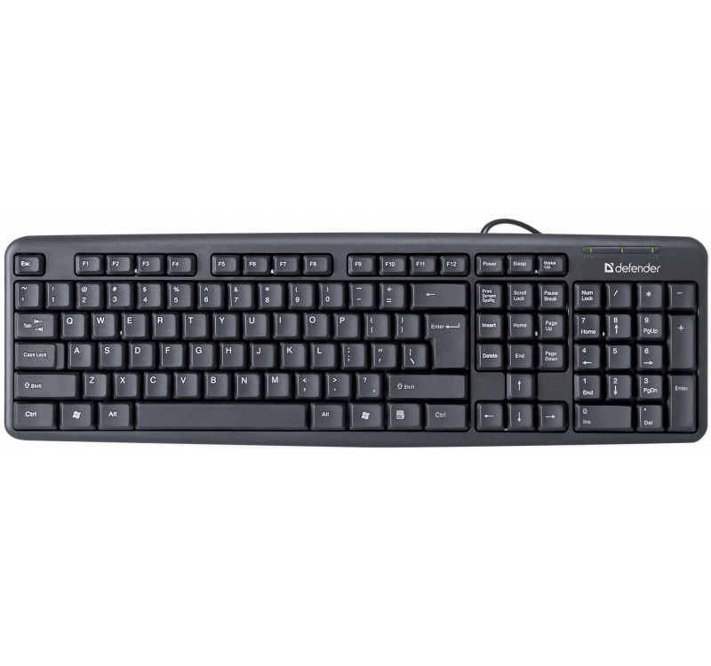 KEYBOARD DEFENDER ELEMENT HB-520 BLACK klaviatūra