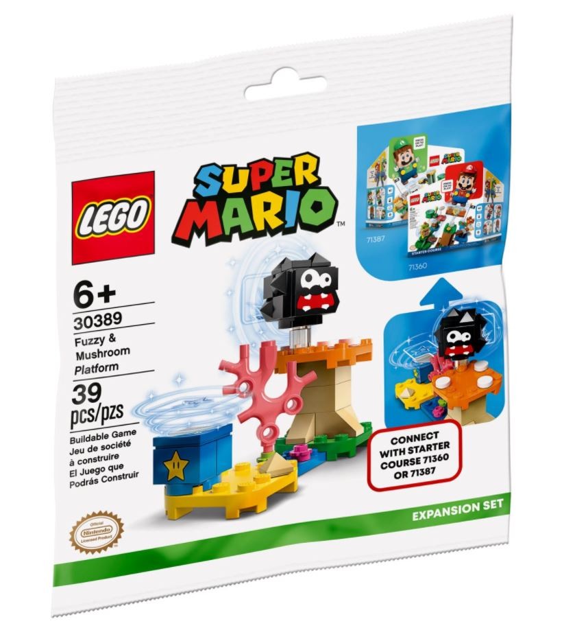 LEGO Super Mario 30389 Fuzzy & Mushroom Platform LEGO konstruktors