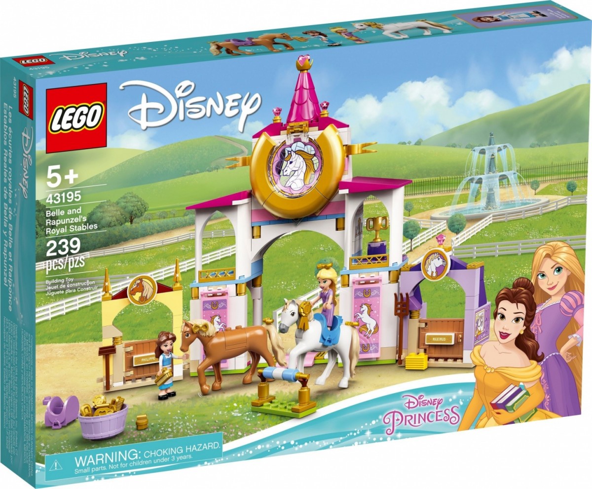 LEGO Bricks Disney Princess 43195 Belle and Rapunzels Royal Stables LEGO konstruktors