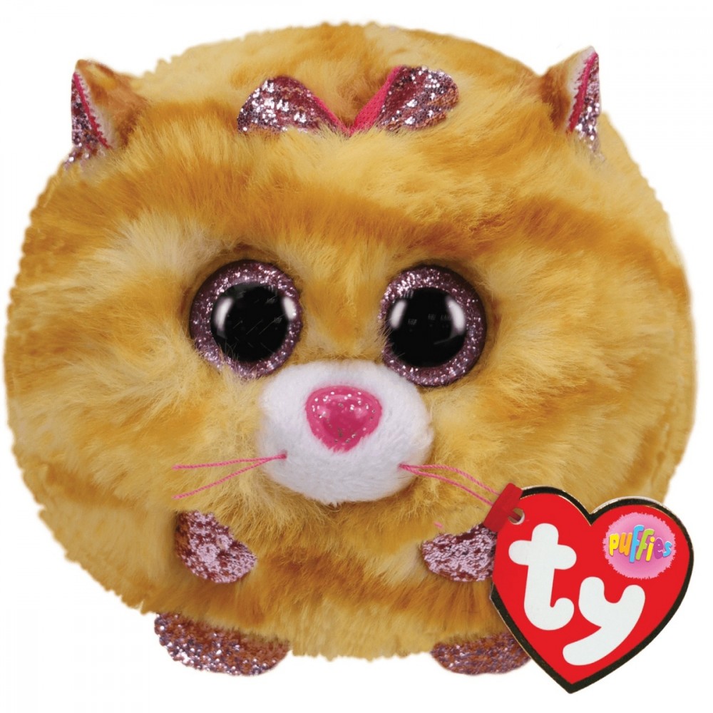 Meteor TY Puffies Yellow Cat - Tabitha