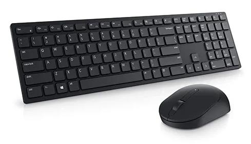 Dell Pro Keyboard and Mouse (RTL BOX)  KM5221W Wireless, Wireless (2.4 GHz), Batteries included, US International (QWERTY), Black klaviatūra