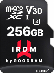 Goodram Memory card microSD IRDM 256GB UHS-I U3 A2 + adapter atmiņas karte