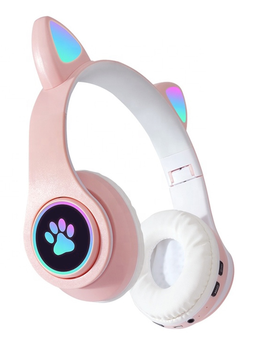Goodbuy bezvadu austiņas bērniem / Bluetooth 5.0 / rozā austiņas
