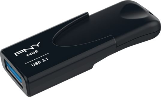 PNY AttachĆ© 4 - USB-Flash-Laufwerk - 64 GB 3536403372866 USB Flash atmiņa