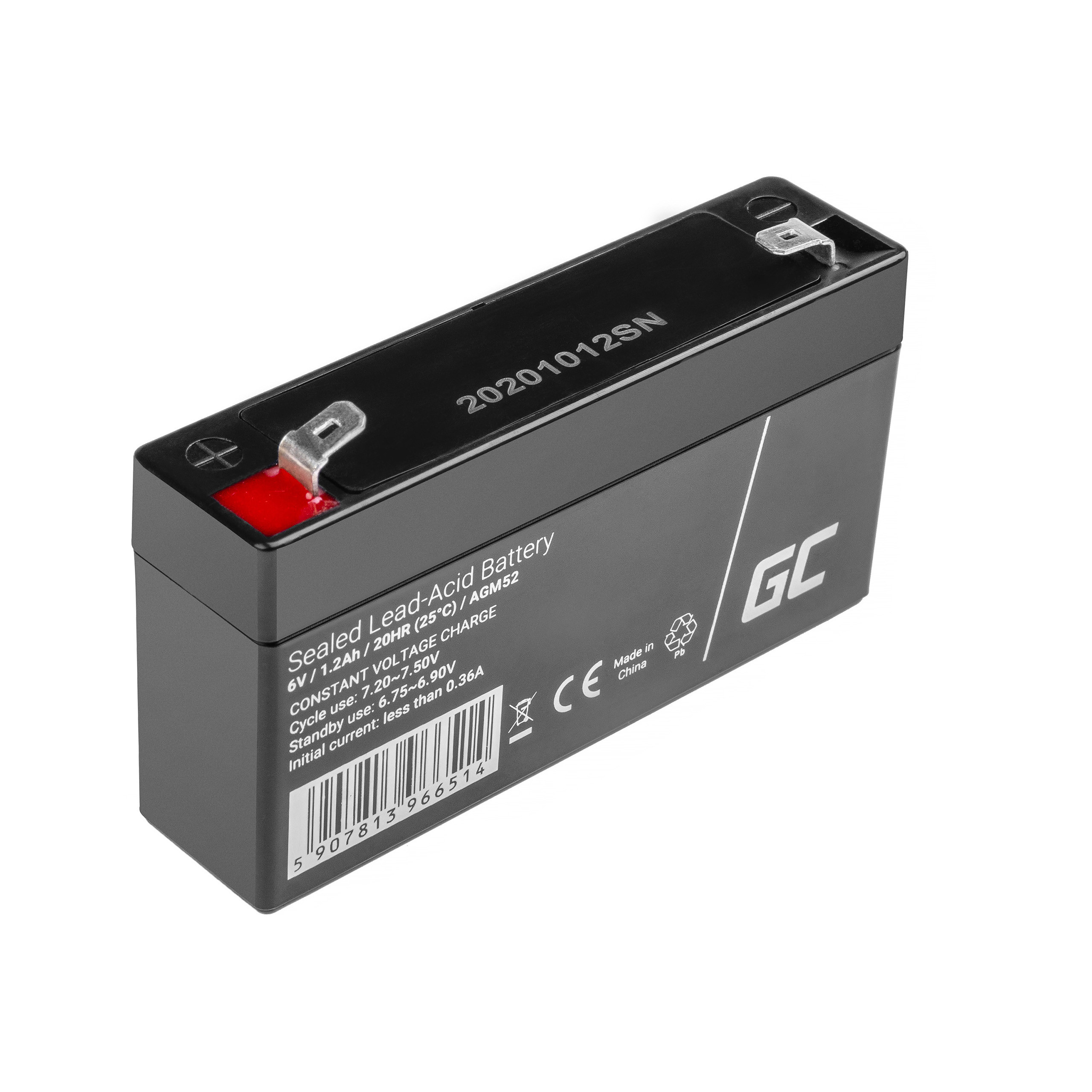 Green Cell Akumulator 6V/1.2Ah (AGM52) UPS aksesuāri