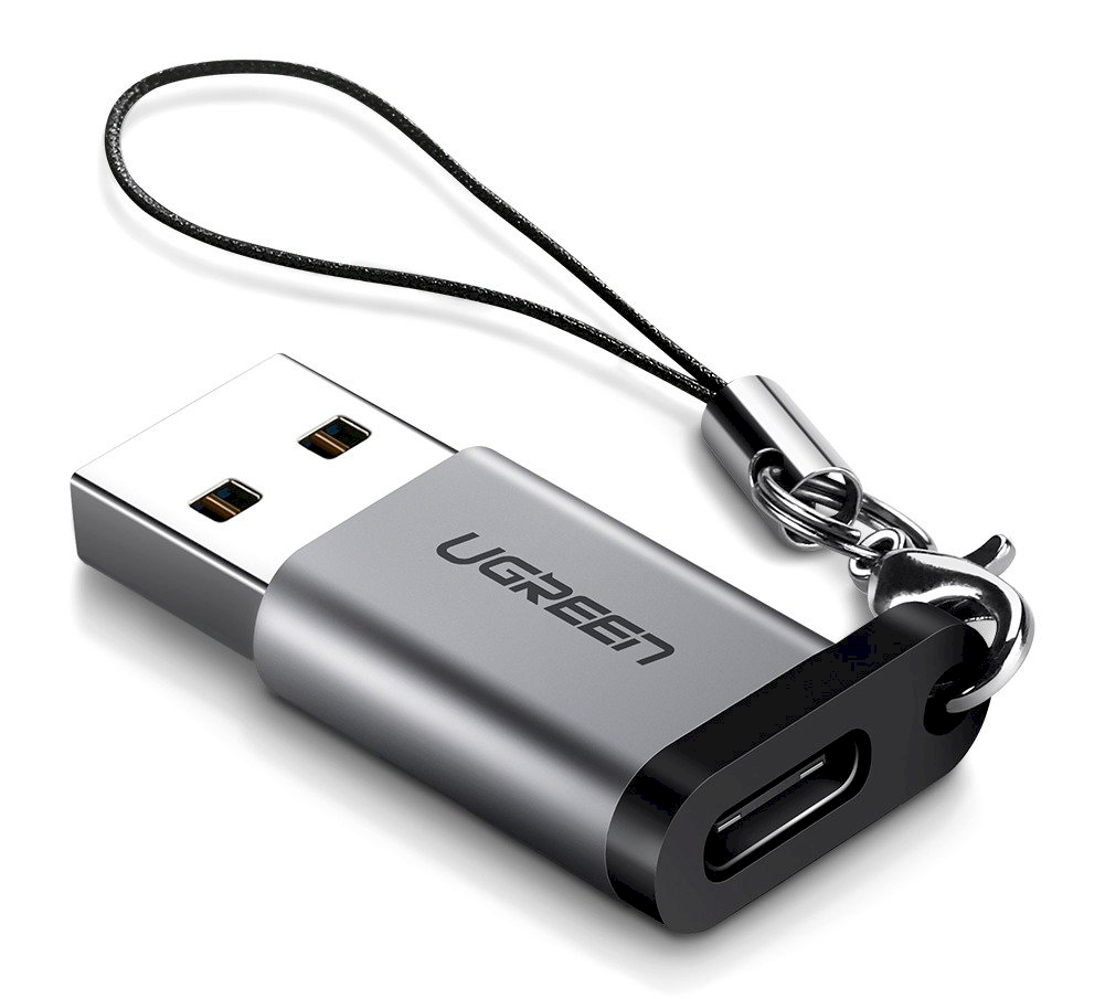 UGREEN adapteris USB 3.0 -> USB -C pelēks