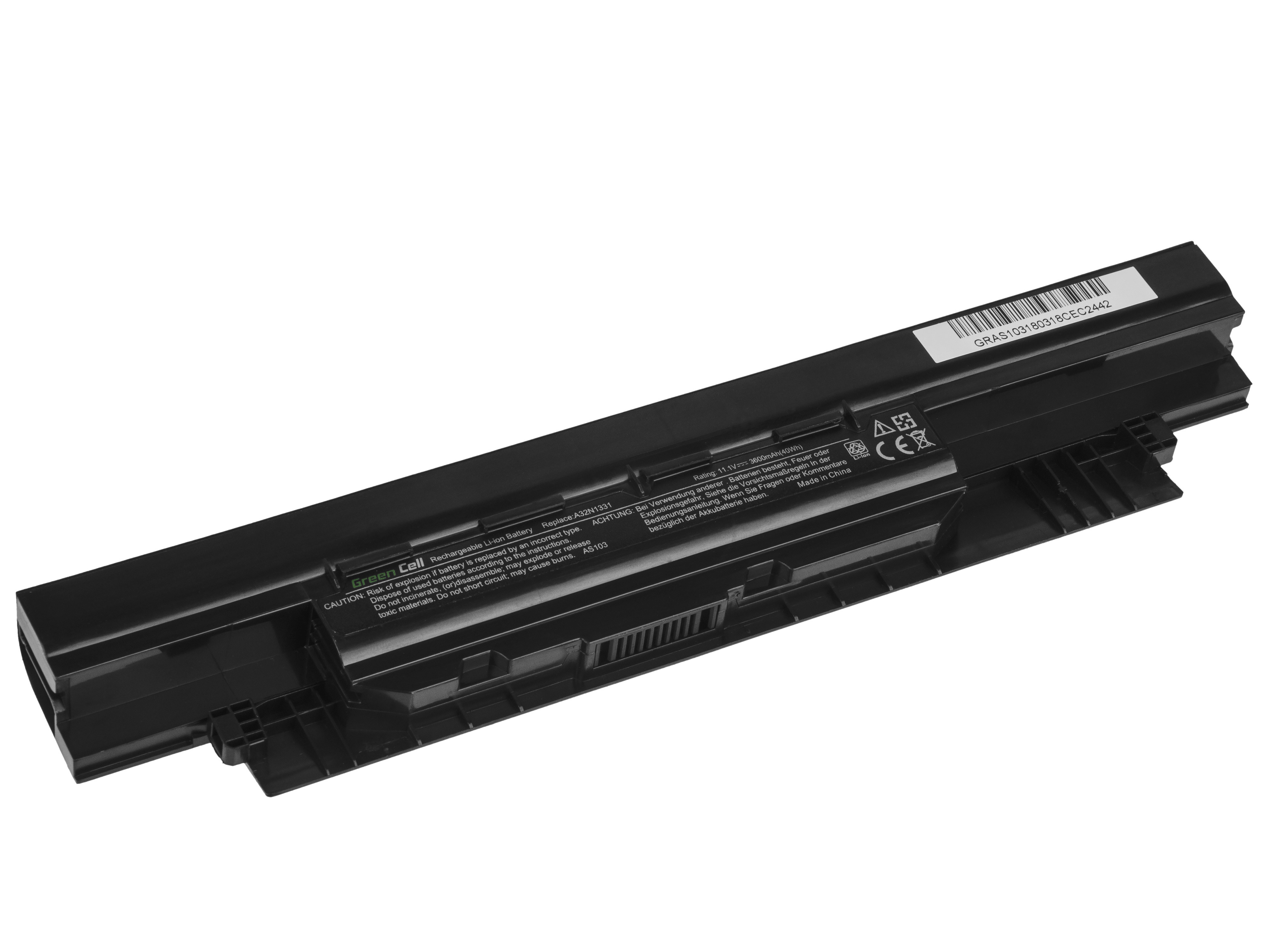 Battery Asus PRO PU55 A32N1331 11,1V 3,6Ah akumulators, baterija portatīvajiem datoriem