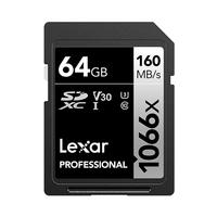 Lexar SDXC Card 64GB Professional 1066x UHS-I V30 U3 atmiņas karte