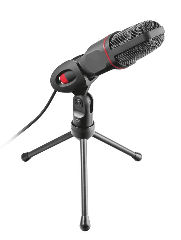 Trust GXT 212 Black, Red PC microphone Mikrofons