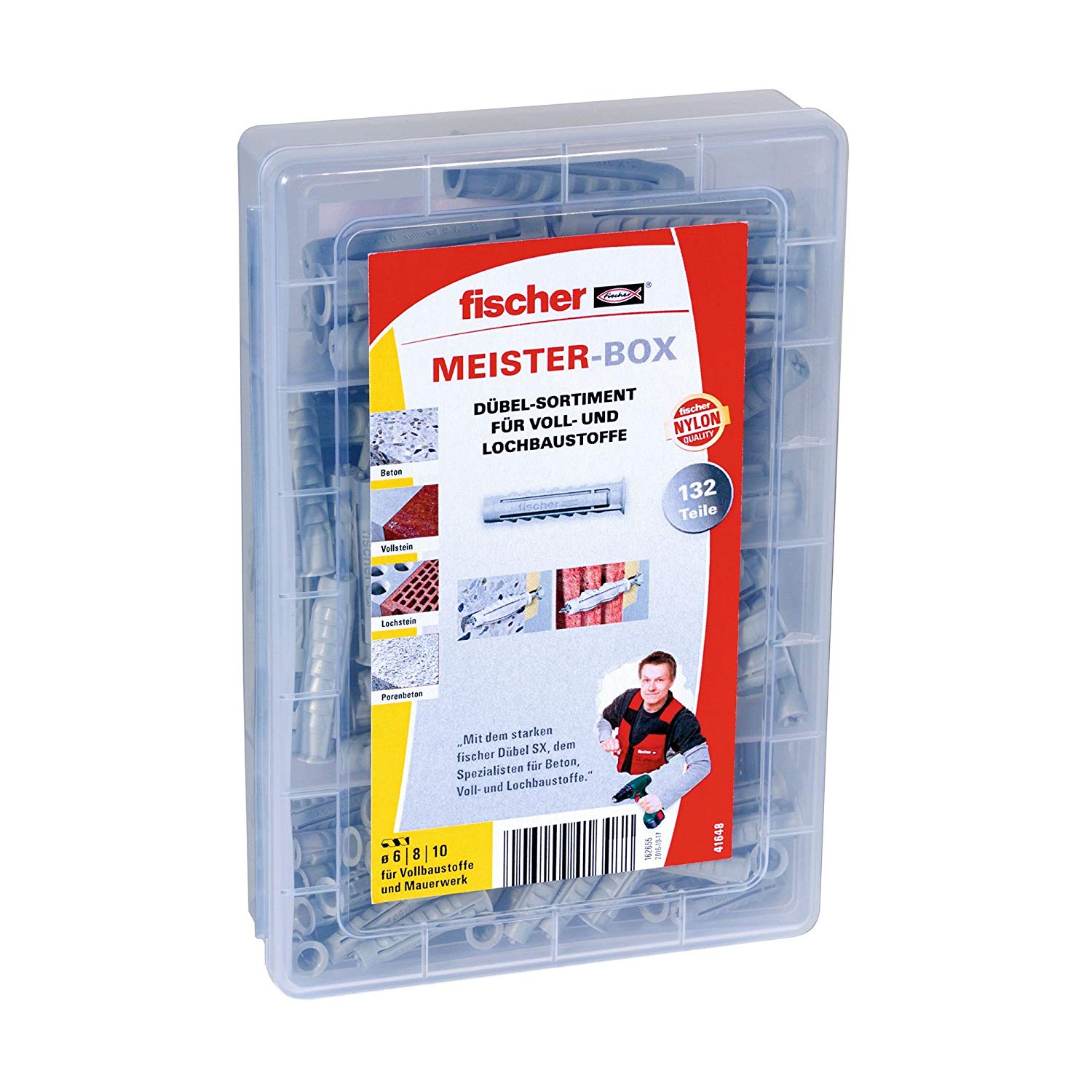Fischer Meister-Box with dowel SX 132 pieces 41648 (4006209416488)