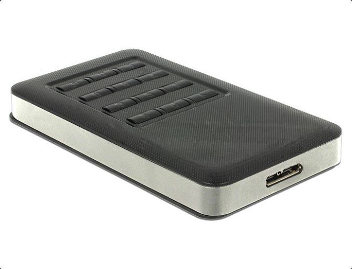 DeLOCK External housing M.2/KeyB SSD->USB 3.0 B - Socket with encryption function 42594 (4043619425945) cietā diska korpuss