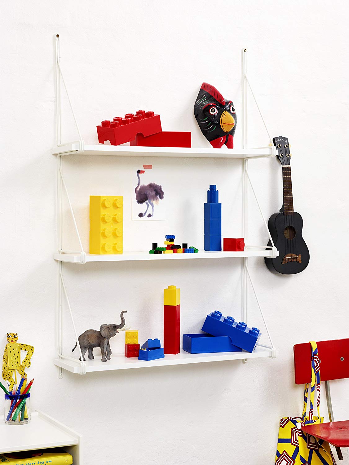 MiniBox brick LEGO with 8 edging (Bright Blue) LEGO konstruktors