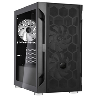 Silverstone SST-FAH1MB-PRO Fara H1M PRO Micro-ATX Gehause, ARGB-schwartz Datora korpuss