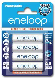 Panasonic Eneloop Ready To Use Rechargeable Battery 4x AA BK-3MCCE-4BE Baterija