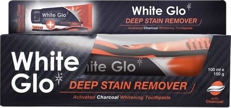 Atos Pasta do zebow White Glo Deep Stain Remover Charcoal 150g 47298 (9319871000943) mutes higiēnai