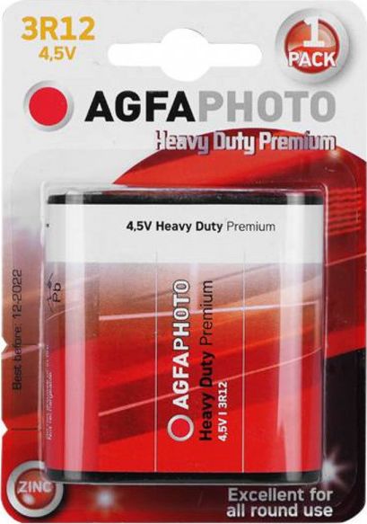 Agfa Bateria Heavy Duty 3R12 1 szt. 7539135 (4250175823362) Baterija