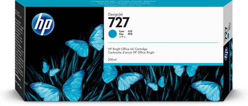  Hewlett-Packard Blekitny ink cartridge HP 727 DesignJet 300 ml - F9J76A kārtridžs