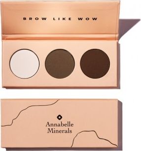 Annabelle Minerals Paleta cieni do brwi BROW LIKE WOW - 3x1,3g 5902288741055 (5902288741055) ēnas