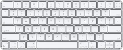 Magic Keyboard with Touch ID for Mac models with Apple layout - English (International) Datora pele