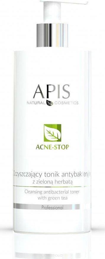 Apis Acne-Stop Cleansing Antibacterial Toner oczyszczajacy tonik antybakteryjny z zielona herbata 500ml 5901810000790 (5901810000790) kosmētikas noņēmējs