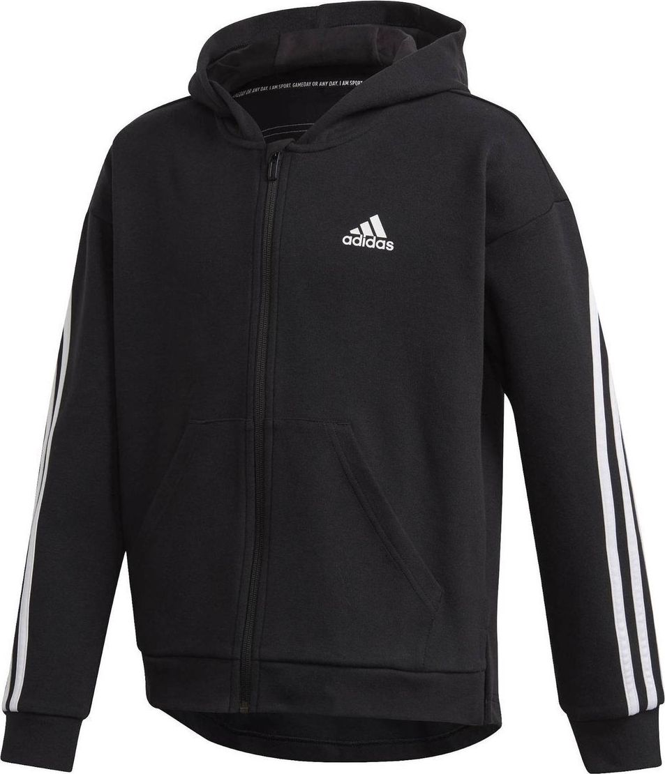 Adidas Bluza dziecieca ADIDAS 3-STRIPES FULL-ZIP HOODIE 134 30051-212 (4061612335665)