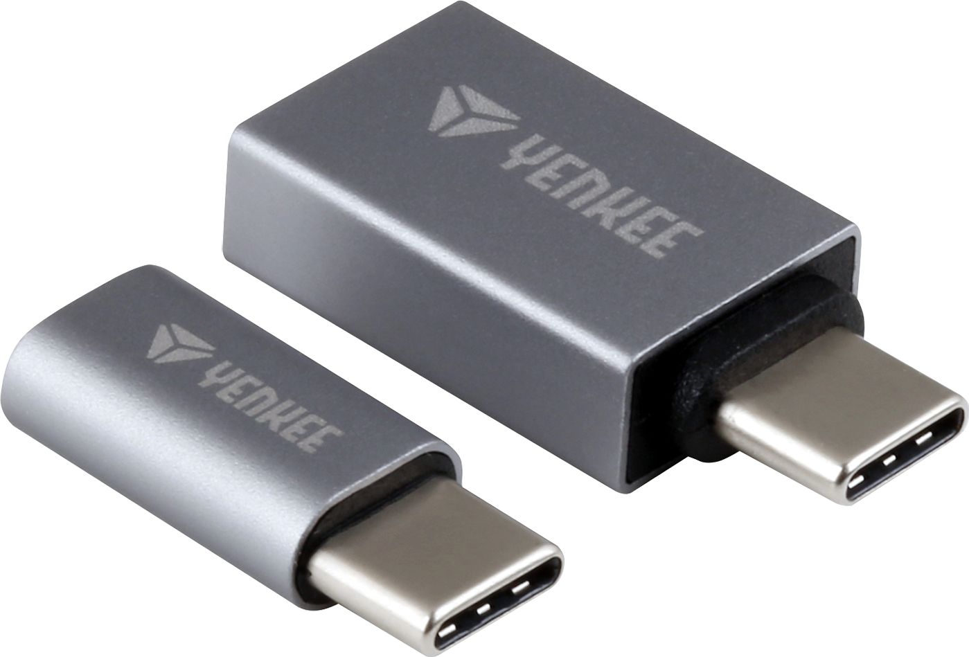 Adapter USB Yenkee YTC 021 USB-C - USB Srebrny  (45014214) 45014214 (8590669262823)