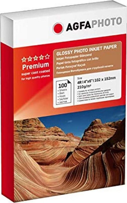 AgfaPhoto Photo Glossy Paper 210 g 10x15 cm 100 Sheets papīrs