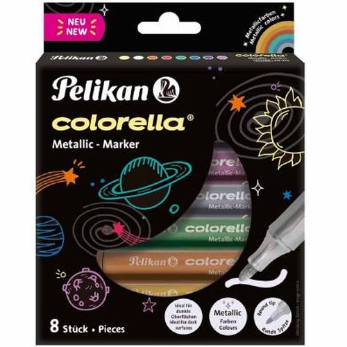 Pelikan Flomasteri Colorella Metallic 8 krasas 3mm (818070)