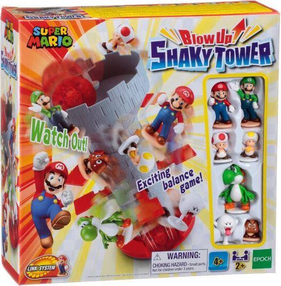 Epoch Shattering Tower BlowUp! Shaky Tower Super Mario galda spēle