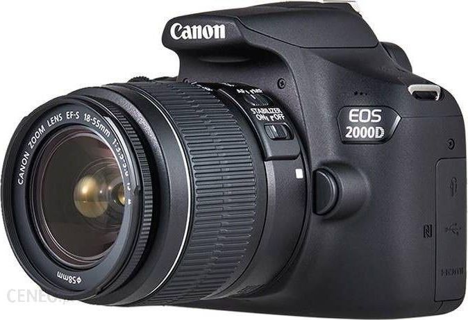 Canon EOS 2000D 18-55 IS + LP-E10 EU26 Black 2728C010 Spoguļkamera SLR