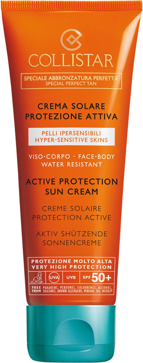 Collistar Speciale Abbronzatura Perfetta Active Protection Sun Cream SPF 50+ - krem do opalania przeciw starzeniu 100ml 8015150260978 (80151