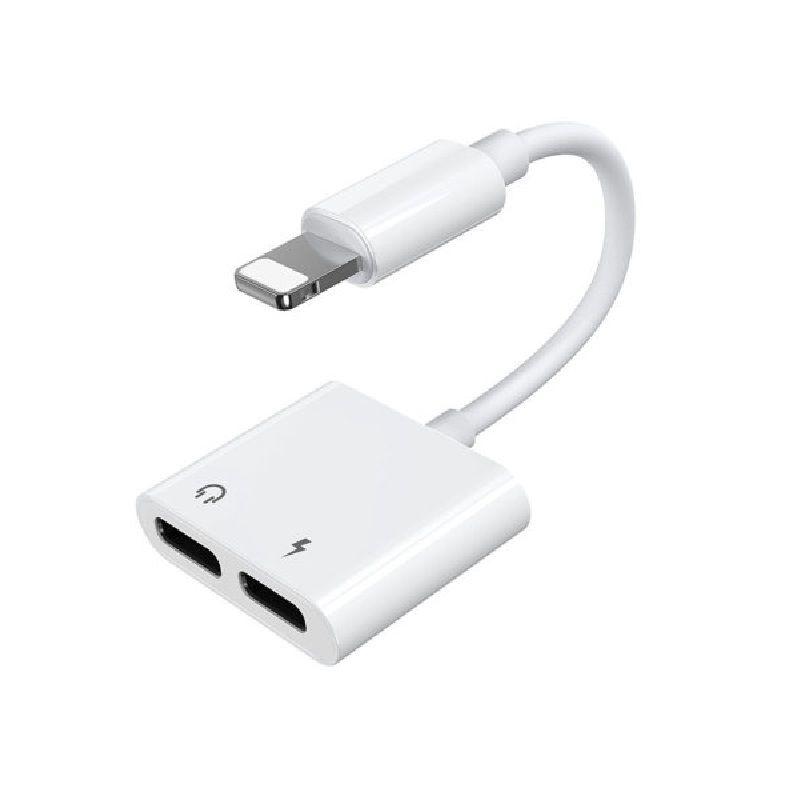 Joyroom  Apple 3.5mm Audio Power Converter And Lightning Port White aksesuārs mobilajiem telefoniem