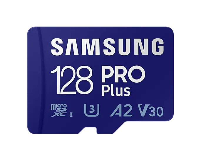 Samsung microSD Card Pro Plus 128 GB, MicroSDXC, Flash memory class 10, SD adapter atmiņas karte